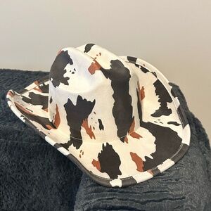 NEW Brown/Black Cowprint Cowboy Hat